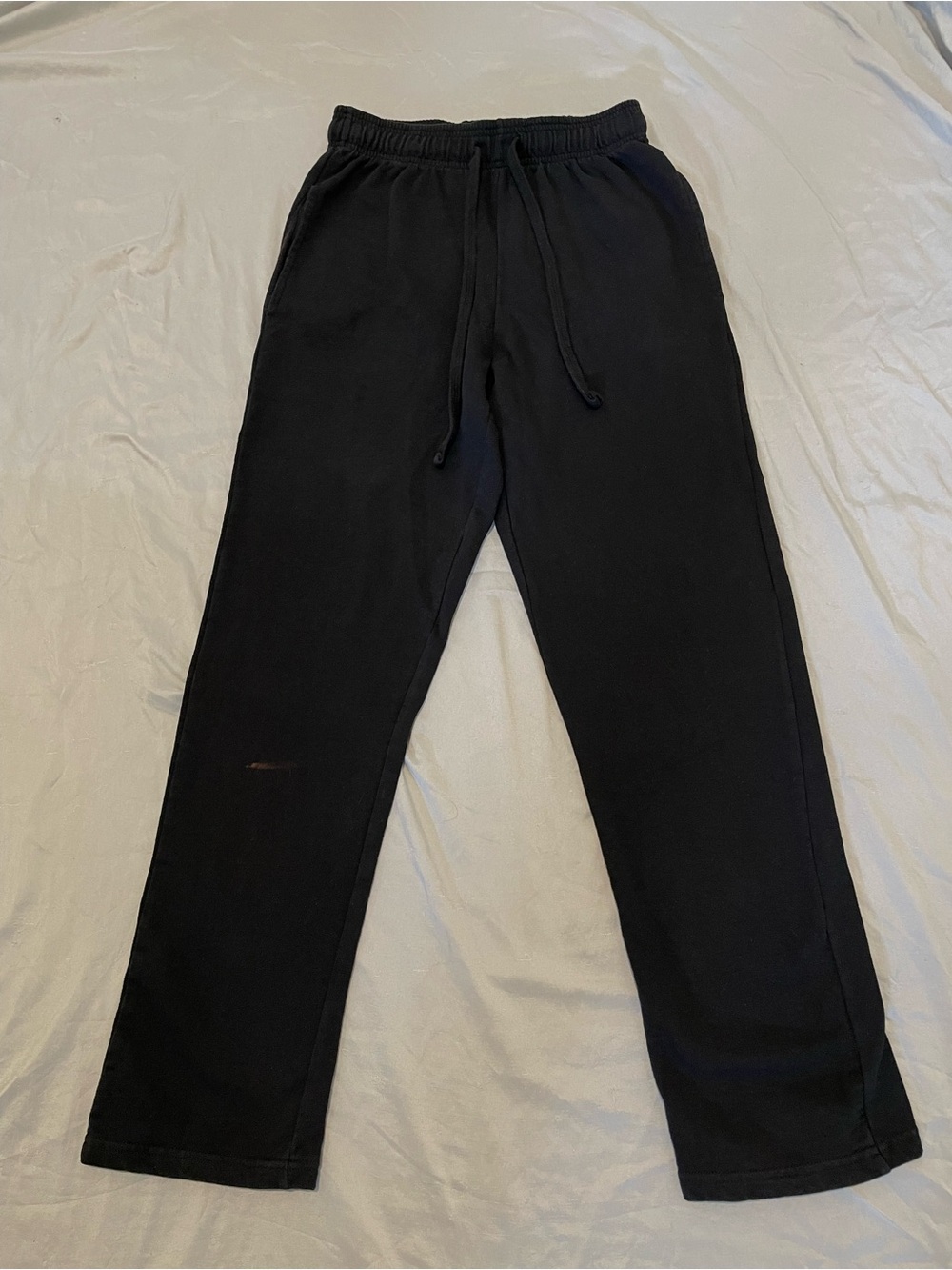 Knocker Activewear Men's Black Open Bottom Drawstring Sweatpants Size Small S
